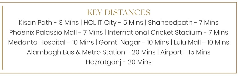 Sahu City Pearl - Sahu City Lucknow. 2 & 3 BHK Apartments. 17 Key Distance